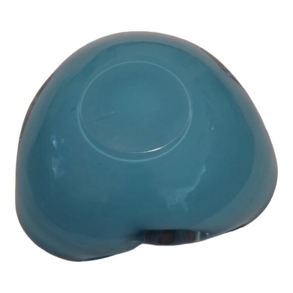 Vintage Blue Murano Bowl with Bullicante Mid-Century Trinket Candy Dish‎ - Picture 4 of 4